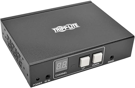 Tripp Lite DisplayPort Over IP Receiver / Extender Cat5 / Cat6 w/ RS-232 Serial & IR Control 1080p 100M TAA (B160-100-DPSI),Black