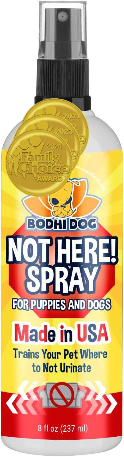 Bodhi Dog Not Here! Spray | Trains Your Pet Where Not to Urinate | Training Corrector for Puppies & Dogs | for Indoor & Outdoor Use | No More Marking | Made in The USA