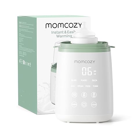 Momcozy Bottle Warmer, Fast Bottle Warmers for All Bottles with Timer, Accurate Temperature Control and Automatic Shut-Off, Multifunctional Bottle Warmer for Breastmilk