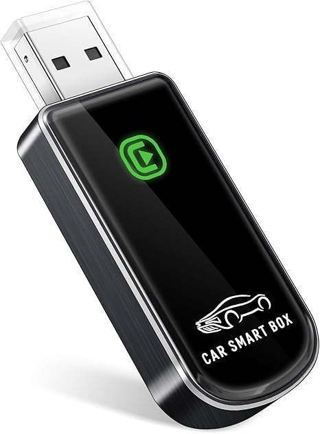 Wireless CarPlay Adapter- Mini Edition, Converts Factory Wired to Wireless CarPlay Dongle Plug & Play CarPlay Wireless Adapter for Apple iPhone iOS 10+ & Cars from 2015+(Brushed Cobalt Blue)