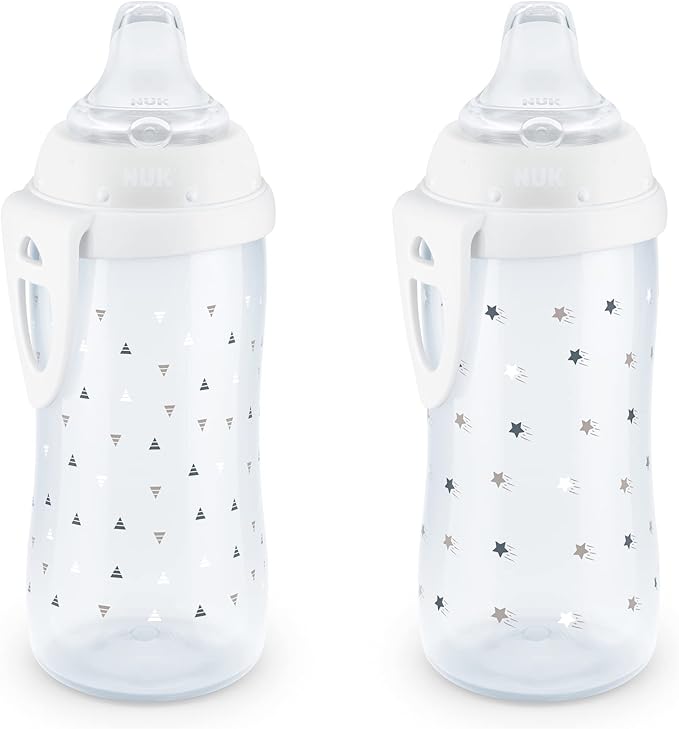 NUK Active Sippy Cup, 10 oz, 2 Pack, 12+ Months, Timeless Collection, Amazon Exclusive