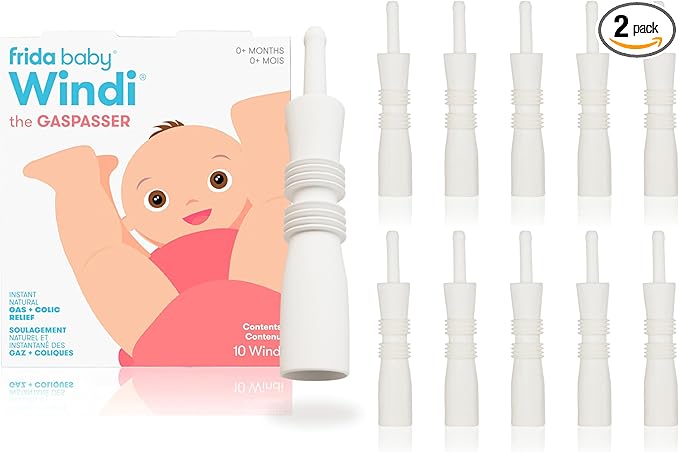 Frida Baby Windi Gas Passer, Baby Gas Relief and Colic Baby Relief, Naturally Realease Constipation, 10 Count (Pack of 2)