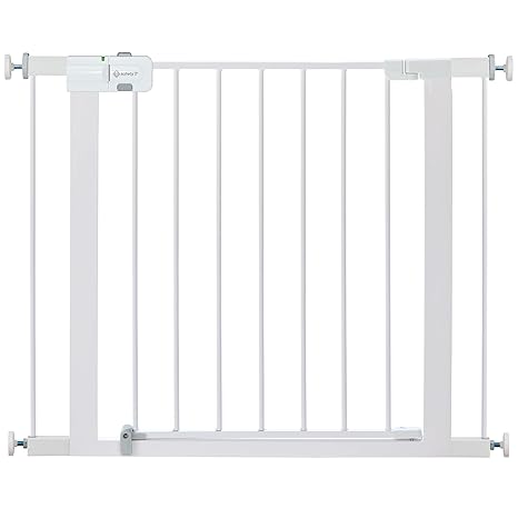 Safety 1st Easy Install Walk Thru Baby Gate for Doorways, Gate With Door, Dog Gates, Fits 29"-38", Easy Install 28" Tall, White