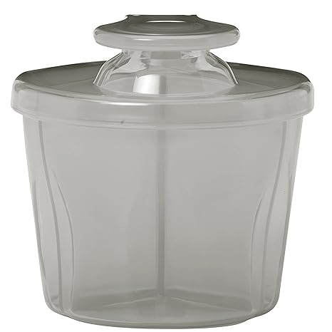 Dr. Brown's Baby Formula Dispenser with Snap-On Lid for On-the-Go Feedings,Milk Powder Dispenser for Traveling with Infant,Gray