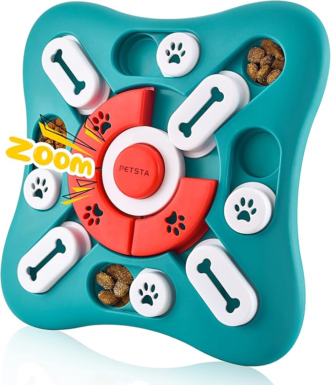 Dog Puzzle Toys for Large Dogs, Dogs Treat Puzzle Feeder Toys for IQ Training & Brain stimulating, Dog Enrichment Toys for Treat Dispensing, Slow Feeding as Gift for Puppy, Medium, Large Dogs (UFO)