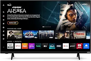 VIZIO 43-inch 4K UHD LED Smart TV w/Dolby Vision HDR, WiFi 6, Bluetooth Headphone Capable, Apple AirPlay, Google Cast Built-in (V4K43M-08, New)