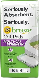 Purina Tidy Cats Cat Litter Accessories, BREEZE Pads Refill Pack Multi Cat Litter - 8 ct. Bag