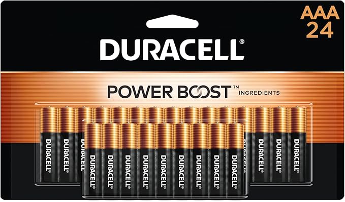 Duracell - CopperTop AAA Alkaline Batteries - Long Lasting, All-Purpose Triple A Battery for Household and Business - 24 Count