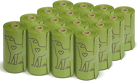 Wowflash 240 Count 13” x 9” Dog Poop Bags Rolls, Leakproof Strong & Sturdy Poop Bags for Dogs, Dog Bags for Poop, Doggie Poop Bags, Dog Waste Bags, Poppy Trash Bags for Doggy Pets, Lavender Scented