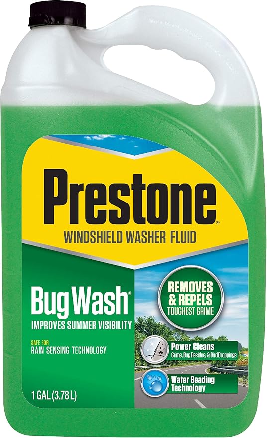 Prestone Bug Wash Windshield Washer Fluid, 1 Gallon