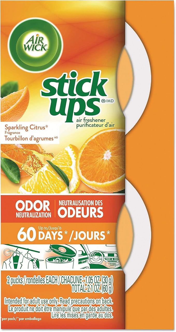 Air Wick Stick Ups Air Freshener, Sparkling Citrus, 2ct