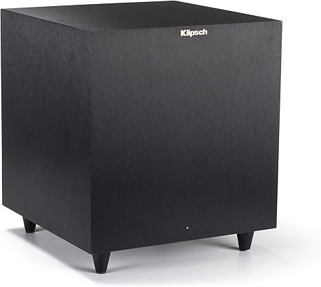 Klipsch Reference R-8SW Surround Subwoofer, 150 Watts Peak Power (Brushed Black Vinyl, 8-Inch)