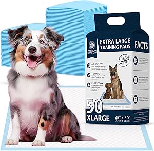 American Kennel Club 50 Count X-Large Training Pads, 30-Inch by 28-Inch